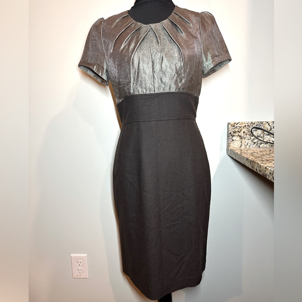 Saja Dress short sleeve Pencil style black & grey Sz 6 #392